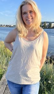 Hovedbilde Heklet topp med singlet Beige