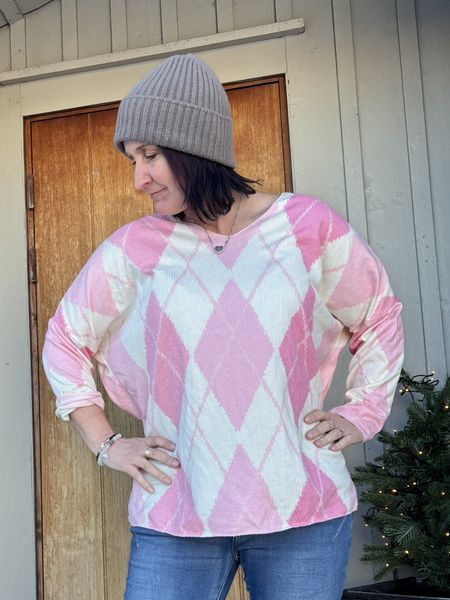 Genser Rosa Harlequin