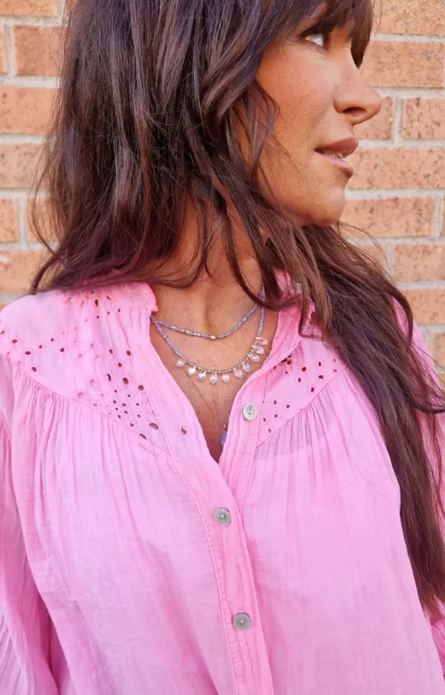 Malin Bluse Rosa bomull